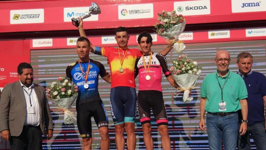 Eloy Teruel, con la medalla de plata en el Campeonato de España