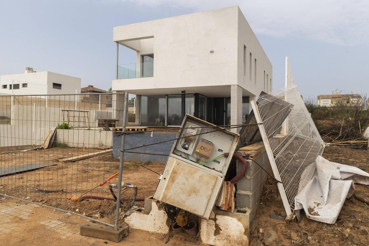 Estado de las casas frente al barranco