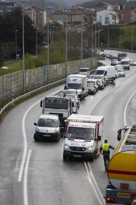 Accidente en la variante a la altura de Los Canapes