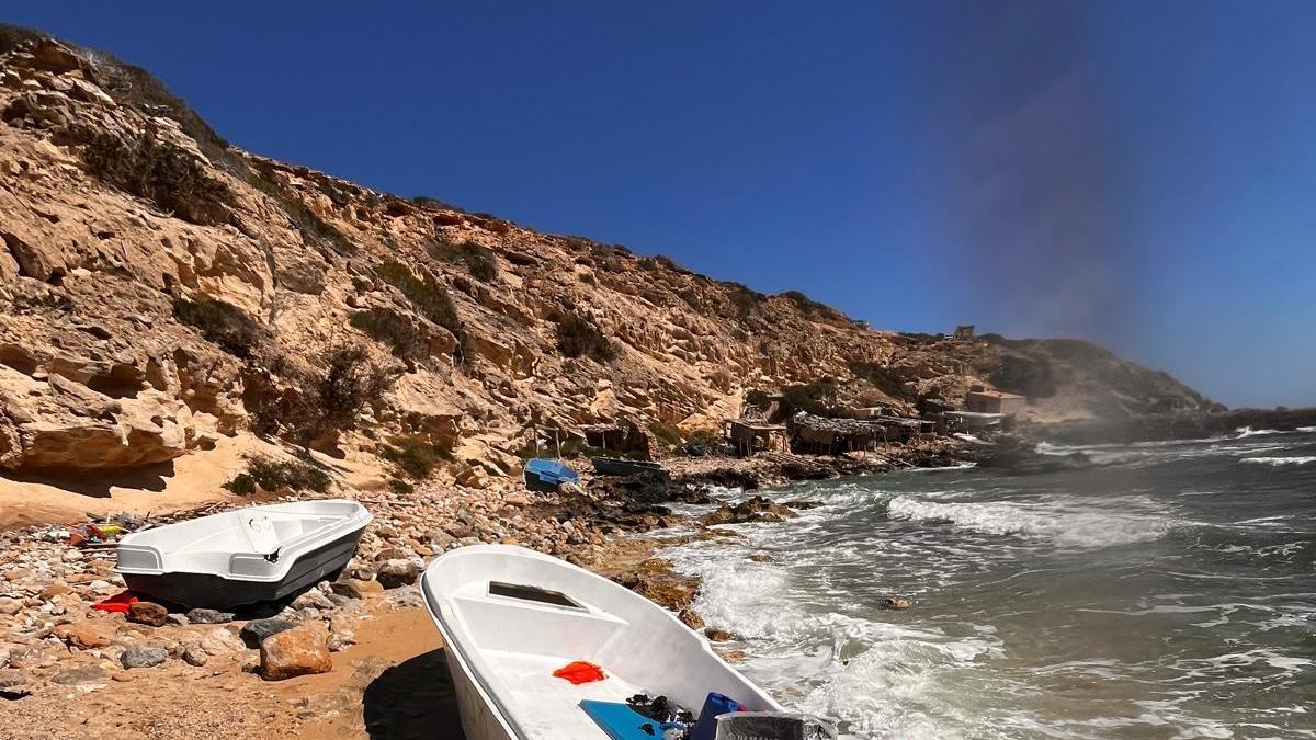 Pateras llegadas a Formentera, en una imagen de archivo