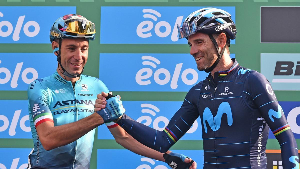 Valverde y Nibali, en Il Lombardia