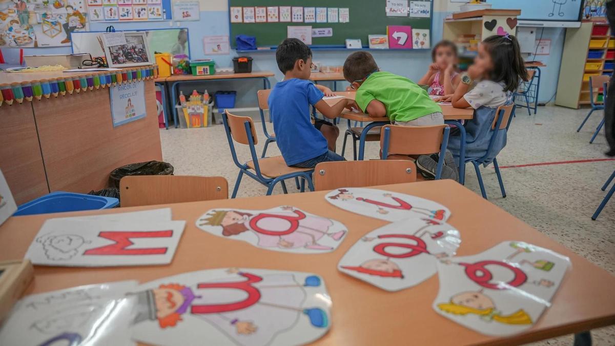 Aula de un centro educativo andaluz. Educación. Colegios. Clases infantil