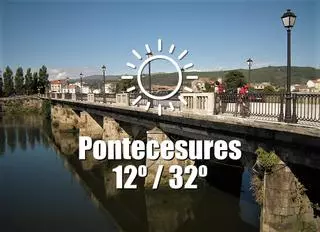 El tiempo en Pontecesures: previsión meteorológica para hoy, lunes 16 de junio