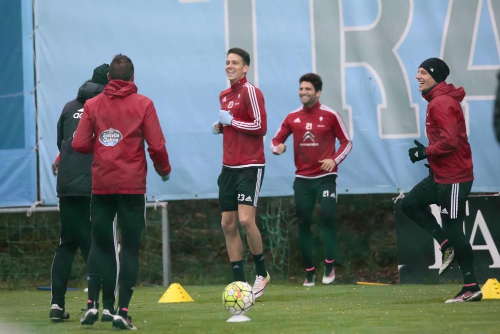 Berizzo mantiene la concentración de los jugadores celestes para poder derrotar al Málaga en el último partido de la temporada en Balaídos