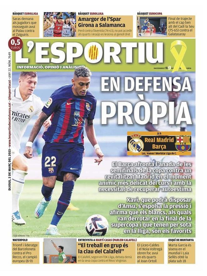 Las portadas de la prensa deportiva de hoy, jueves 2 de marzo