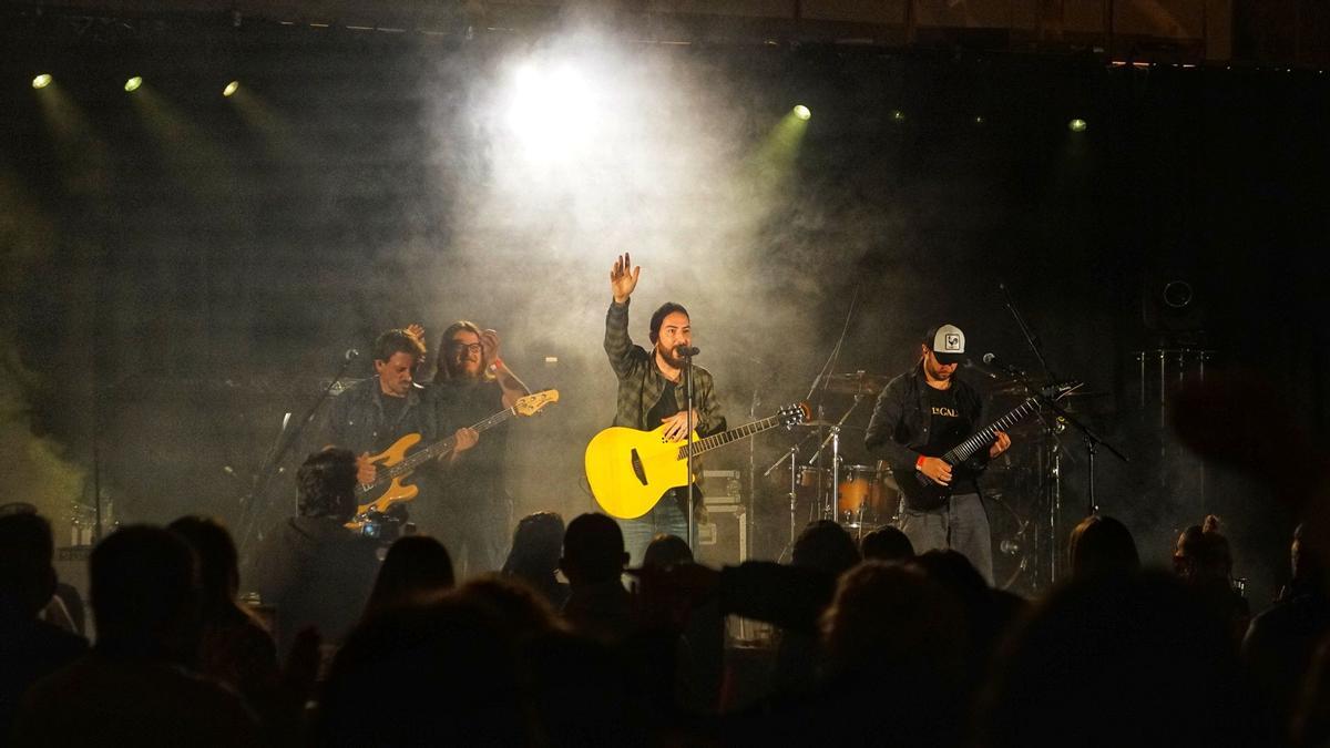 Pèl de Gall, durante su último concierto en Mallorca, en Son Amar