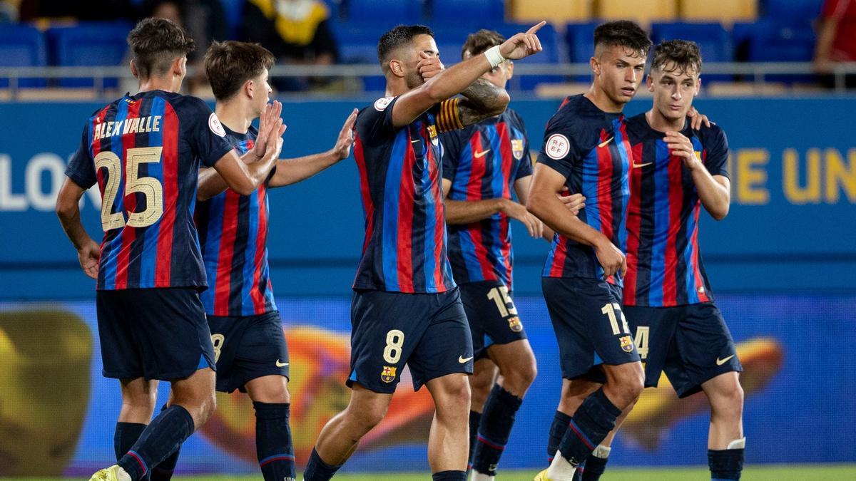 El Barça Atlètic celebró una gran victoria ante el Real Murcia