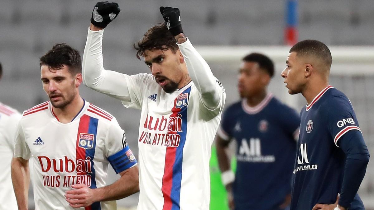 Paquetá celebrando su gol ante el PSG