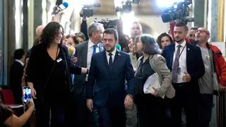 Aragonès se reivindica en el Senado ante un PP que centra sus críticas en Sánchez