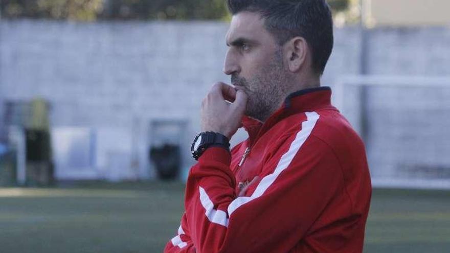 Jacobo Montes, durante un partido. // Santos Álvarez