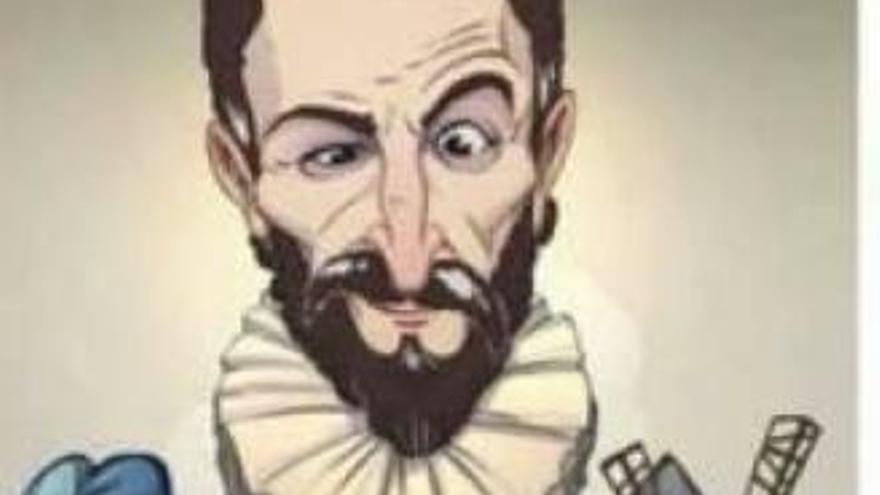 Alcalá quema una falla por Cervantes