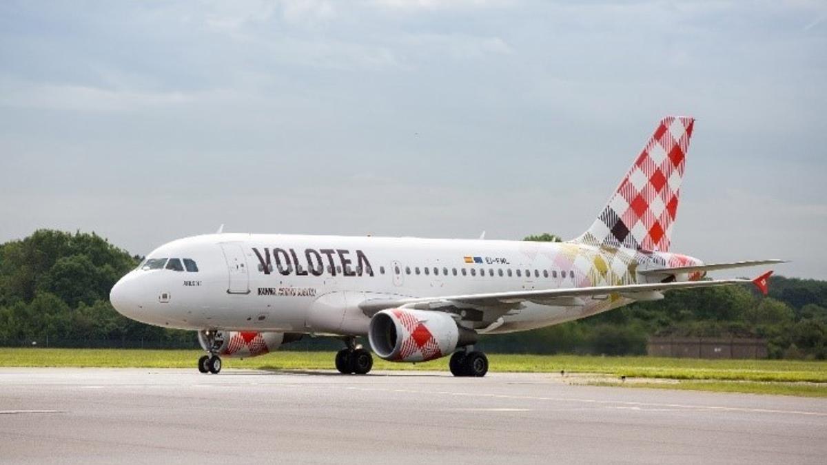 Archivo - Avión de Volotea.