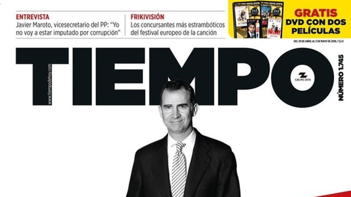 Portada de la revista TIEMPO del 29 de abril del 2016.