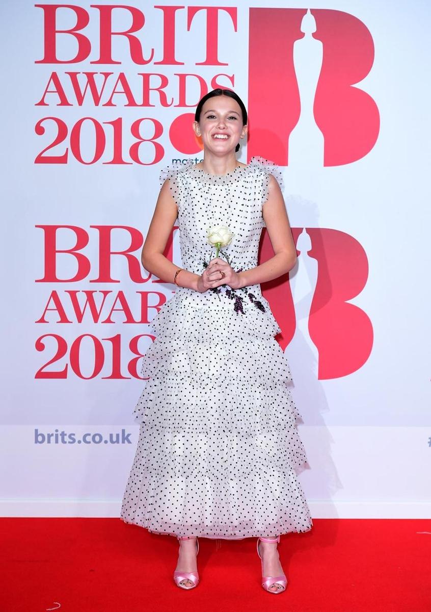 Millie Bobby Brown, de Rodarte en los Brit Awards 2018