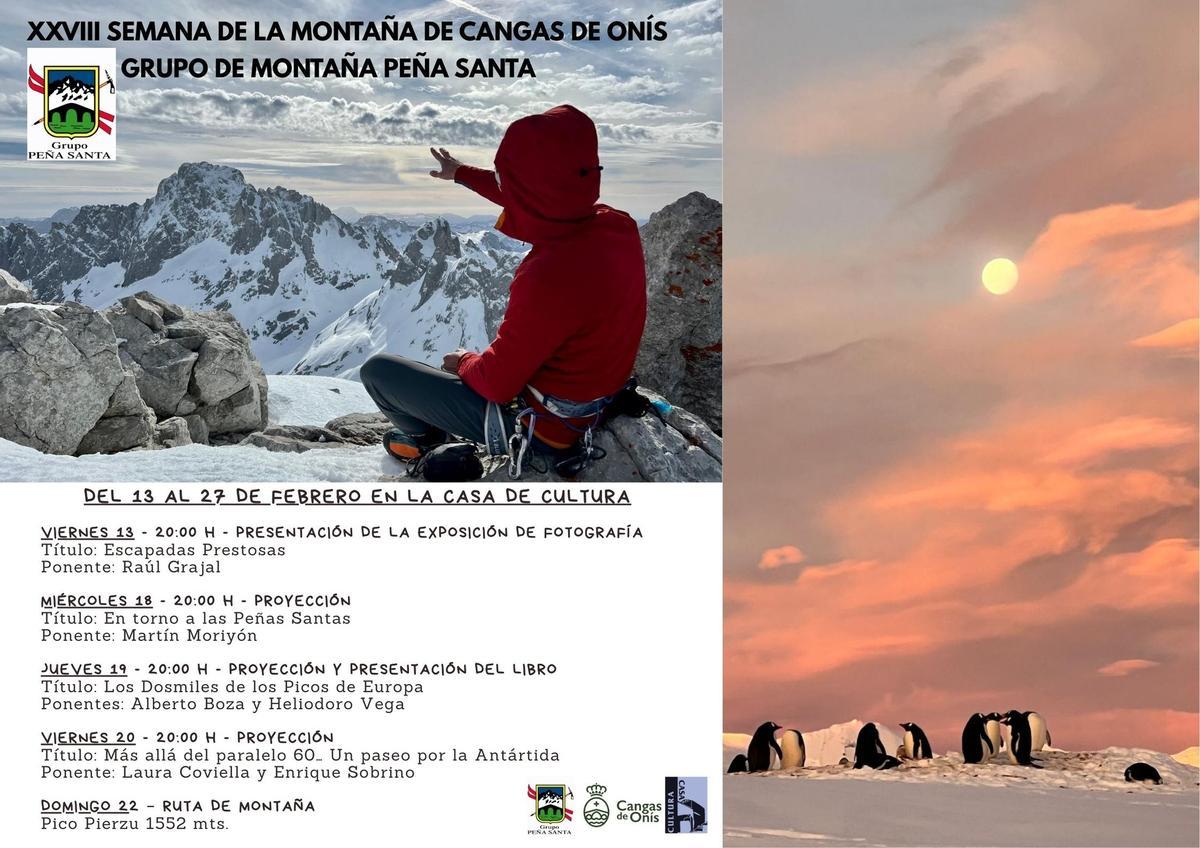 Cartel de la Semana de montaña.