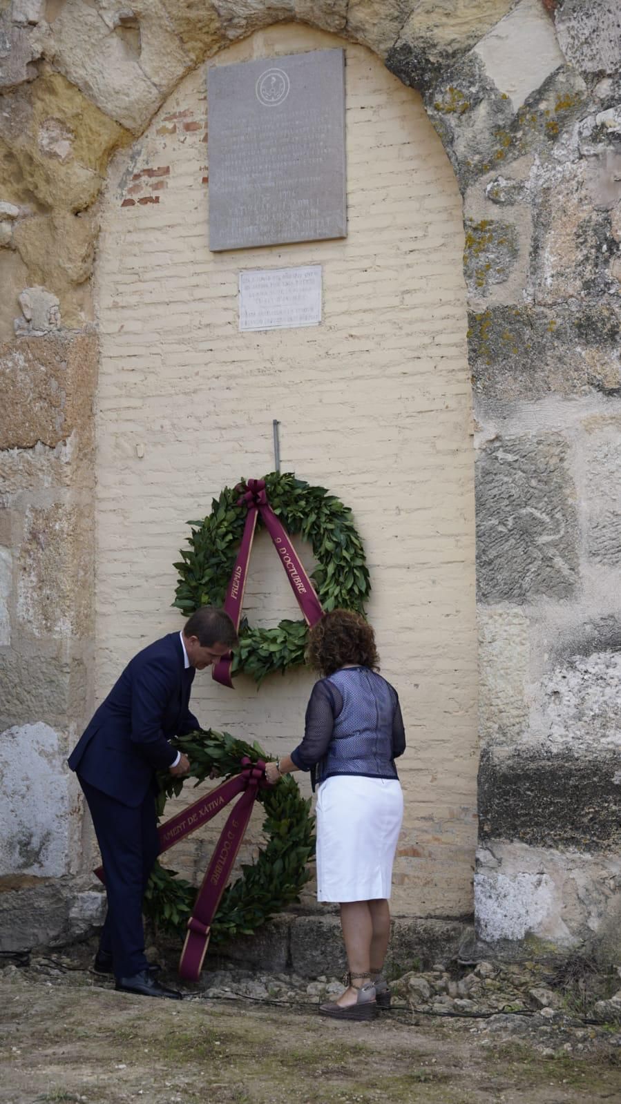 Así ha sido la conmemoración del 9 d'Octubre en Xàtiva