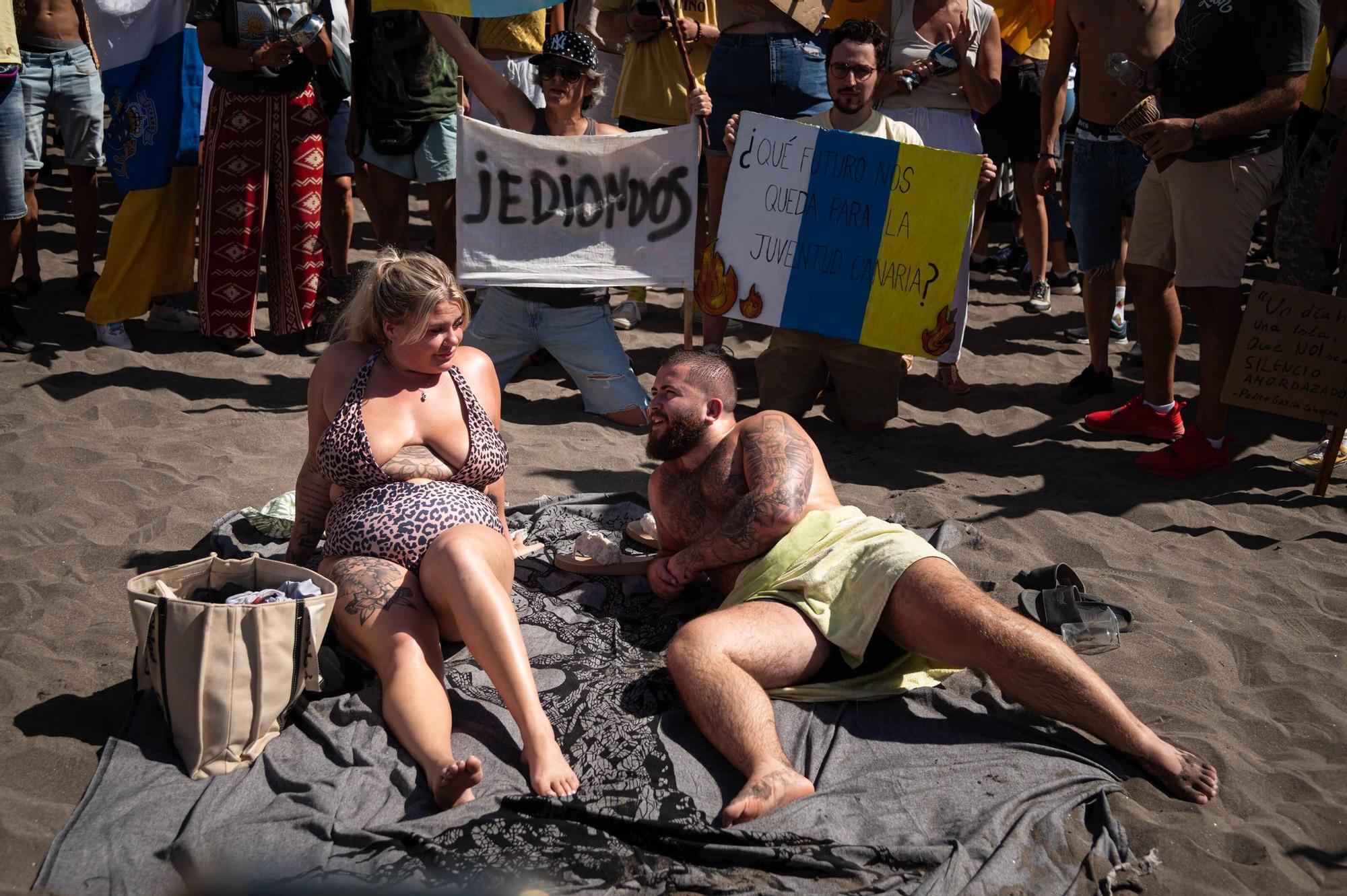 Todas las imágenes de la manifestación del 20-O en Tenerife
