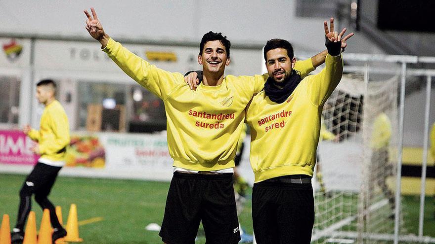 Bernat Rosselló (l.) und Adrián Hernández freuen sich auf Atlético Madrid.