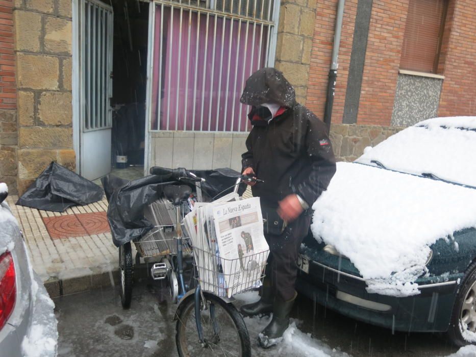 Nieve en el concejo de Aller