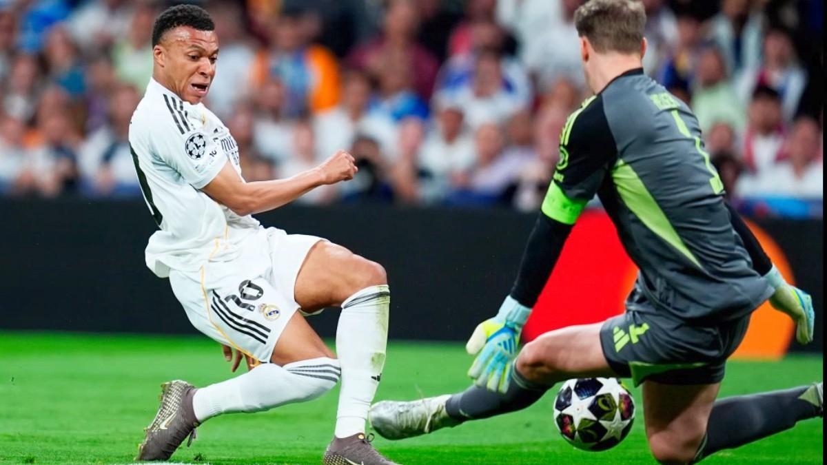 Neuer frenó a Mbappé y al Madrid en el Bernabéu