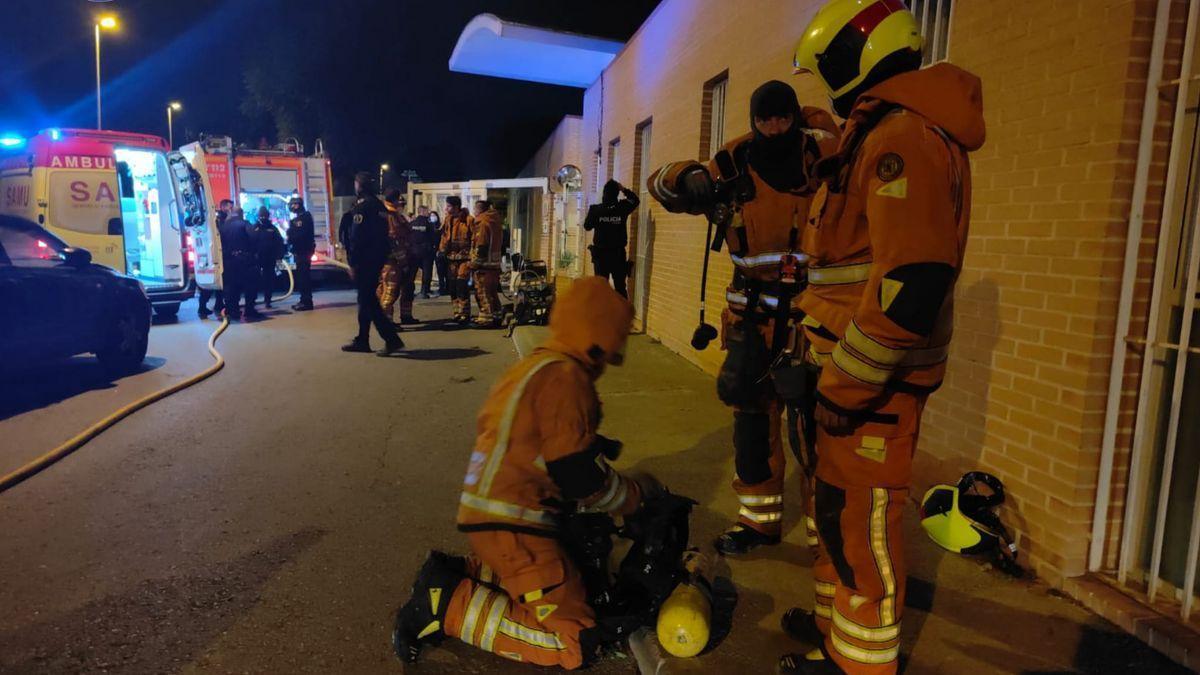 Incendio en una residencia de mayores de Moncada (Valencia)