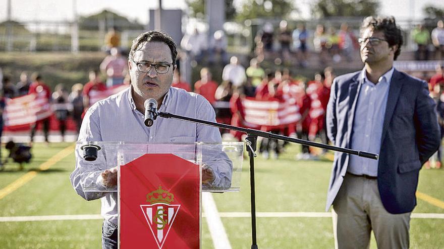 Javier Fernández, ayer, en Mareo.