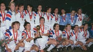 Estados Unidos, el primer campeón del Mundial femenino en 1991.