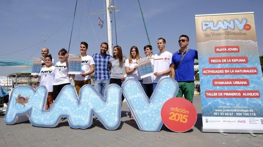 Elisa Pérez de Siles, en el Muelle Uno presentando el Plan V 2015.