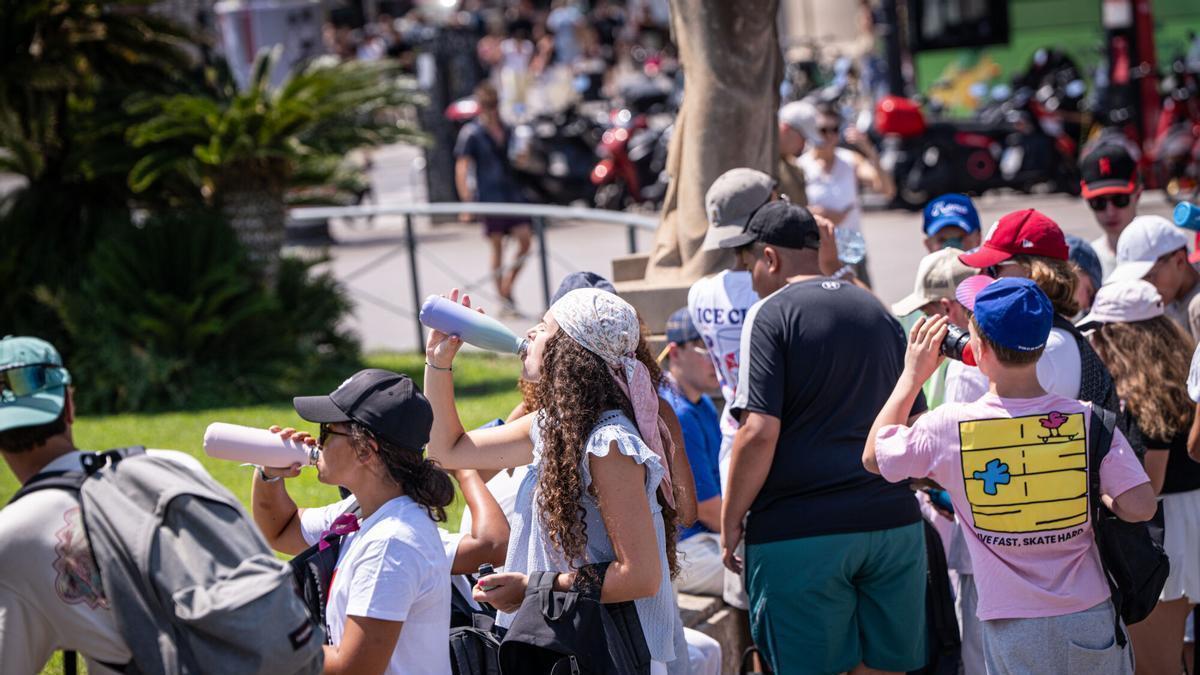 Ambiente de calor, durante una jornada marcada por las altas temperaturas.
