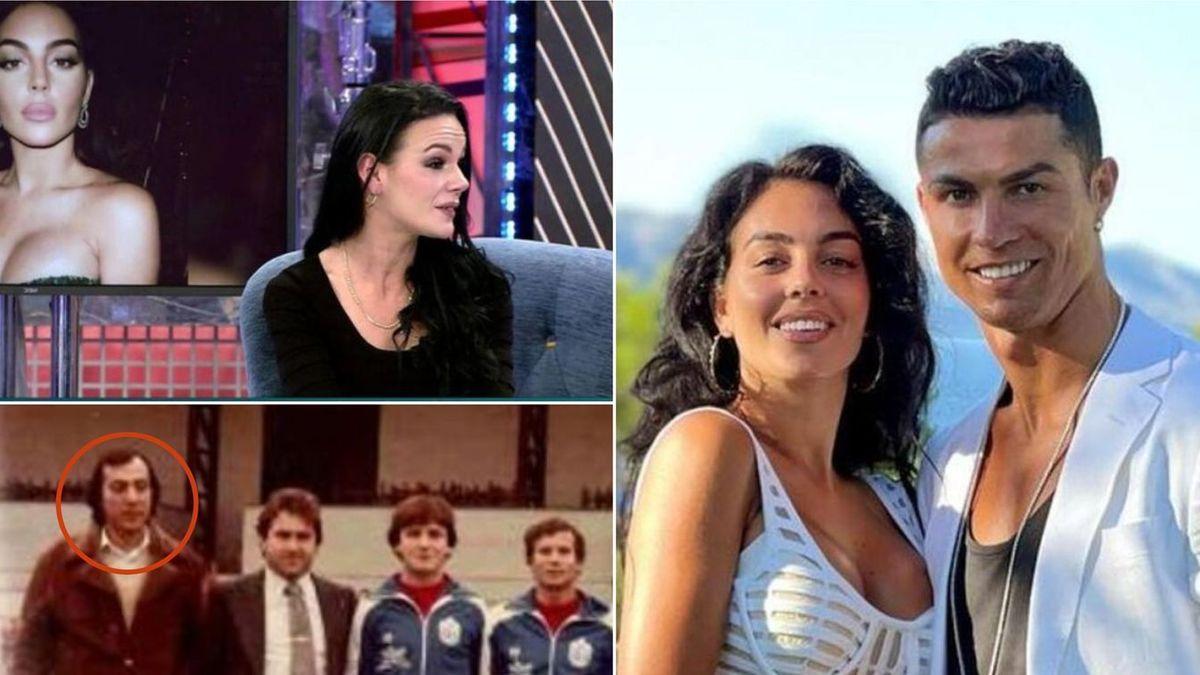 Arriba izquierda, Patricia, la hermanastra de Georgina Rodríguez. Debajo, Jorge Eduardo, el suegro de &#039;CR7&#039; fallecido en el 2019. A la derecha, Ronaldo con Georgina.