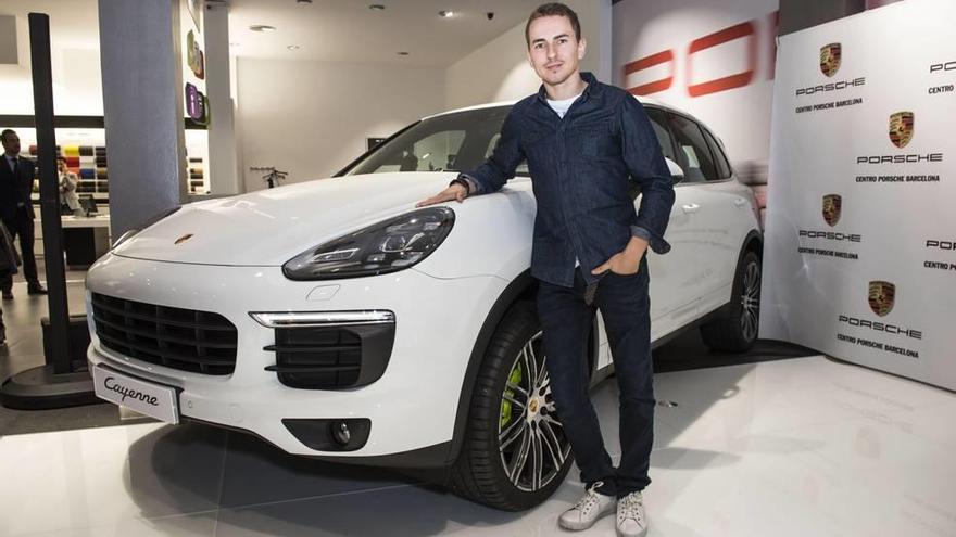 Jorge Lorenzo, ayer en la presentación de un nuevo patrocinador.