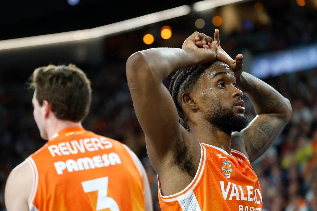 Jean Montero, decepcionado tras caer ante el Real Madrid en las semifinales de Copa del Rey en el Roig Arena