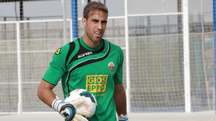 Diego Rivas jugó en el Elche en la temporada del ascenso a Primera