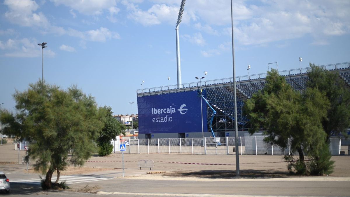 En imágenes | Así está el Ibercaja Estadio a pocos días de su inauguración en un amistoso