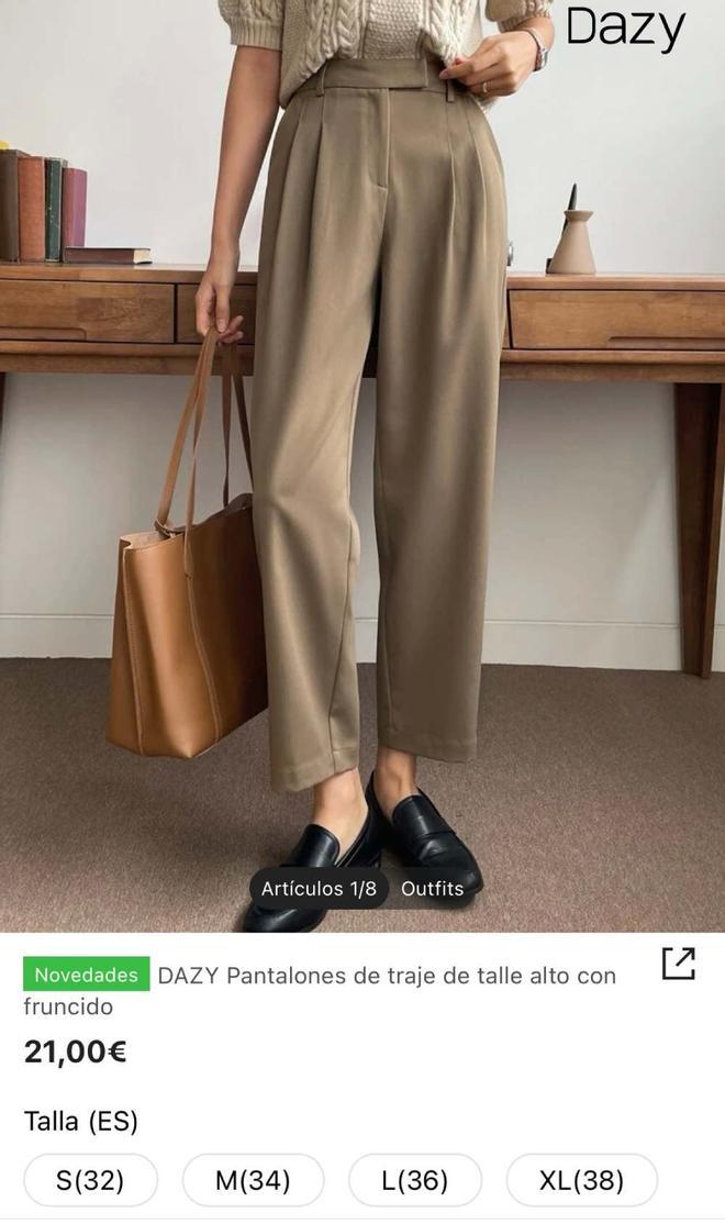 Pantalones Shein Dazy talla 38 con etiqueta XL
