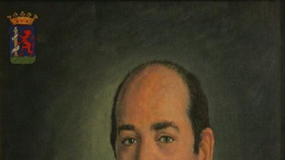 Retrato de Luciano Pérez de Acevedo en la diputación.