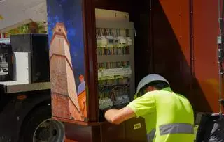 Burriana convierte un cuadro eléctrico en escaparate de su patrimonio histórico