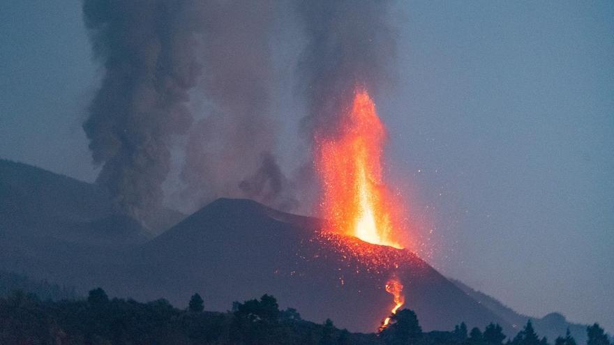 Una imagen del volcán de La Palma.