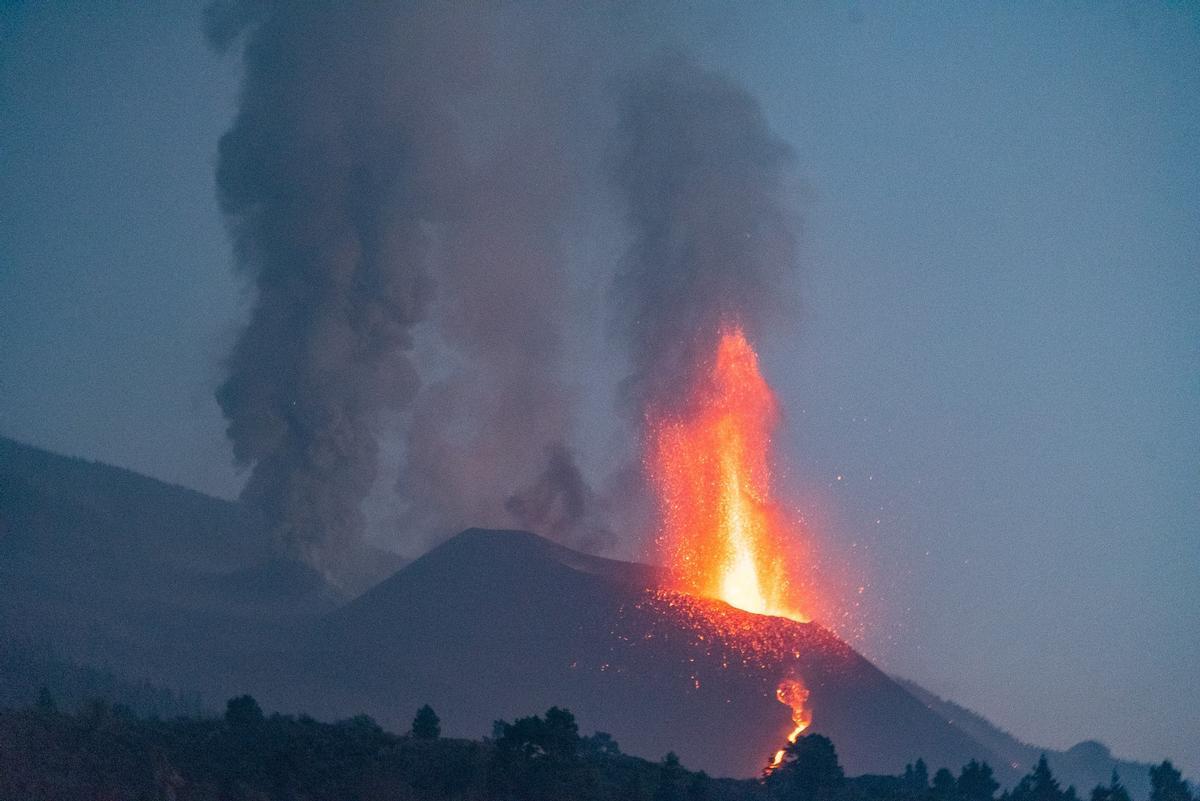 Una imagen del volcán de La Palma.