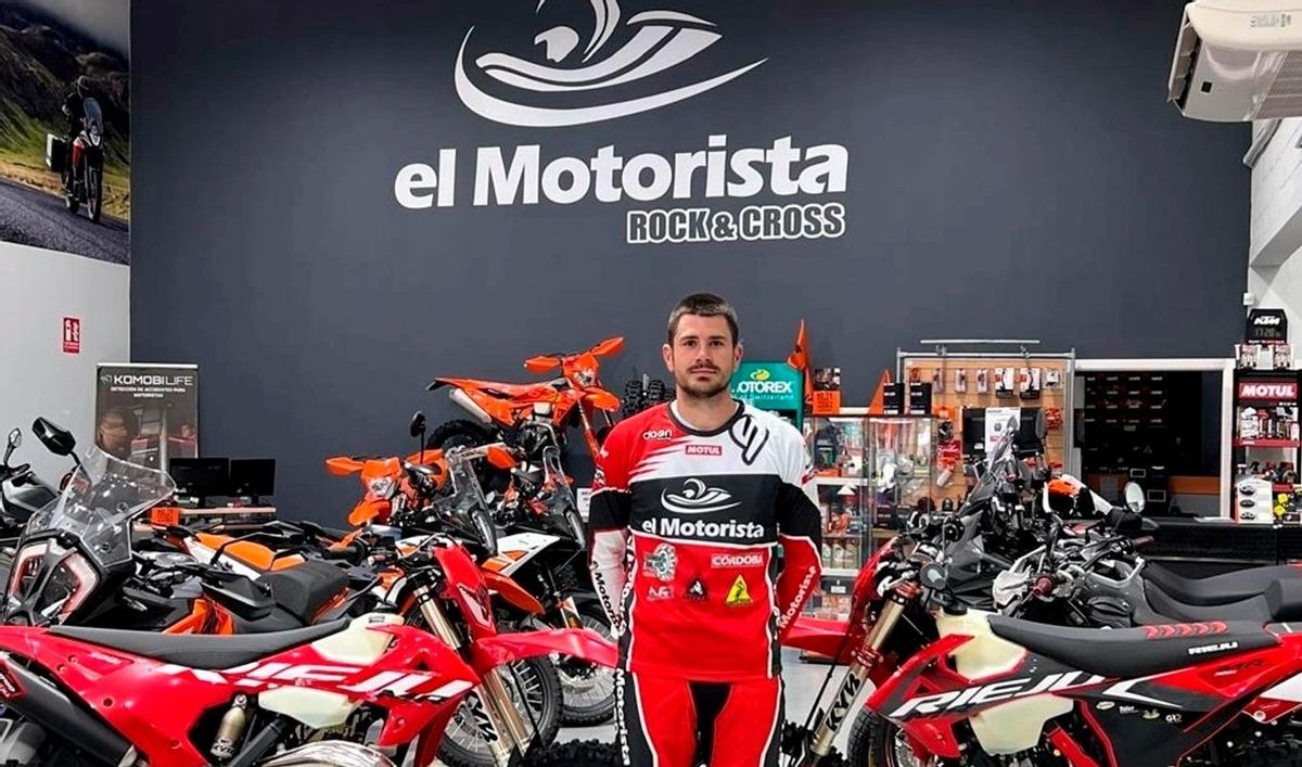 El piloto cordobés de hard enduro Antonio Calvo.