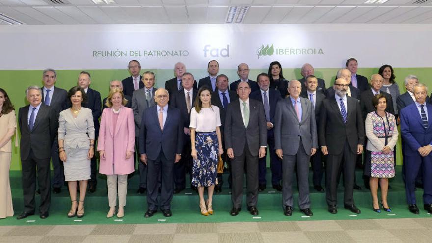 La reunión del Patronato de la Fundación de Ayuda contra la Drogadicción (FAD) se celebró en la sede de Iberdrola de Madrid y estuvo presidida por la Reina Letizia