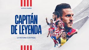 Imagen con la que el Atlético hizo oficial la renovación de Koke hasta 2025.