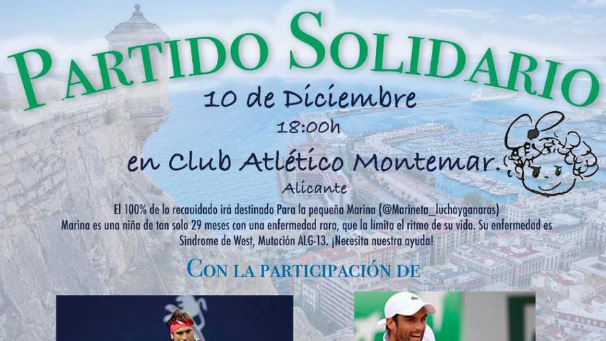Ferrer y Andújar jugarán un partido solidario en Montemar