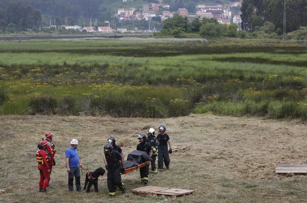 Doble simulacro de emergencias en Asturias: un accidente de avión y un gran incendio forestal