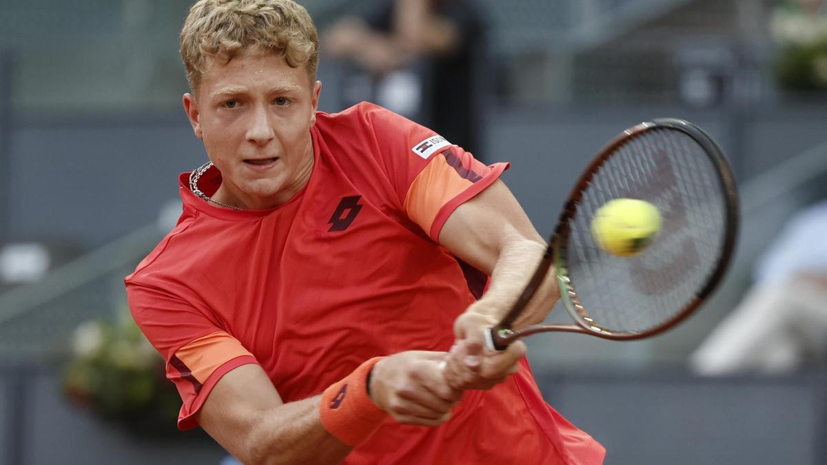 Martín Landaluce, en el Mutua Madrid Open de 2023.