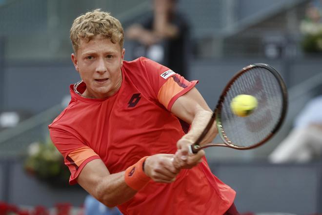 Martín Landaluce, en el Mutua Madrid Open de 2023.