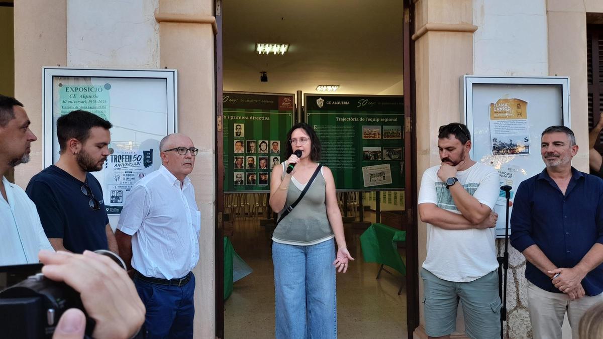 Inauguración de la exposición por el 50 aniversario del CD Alqueria