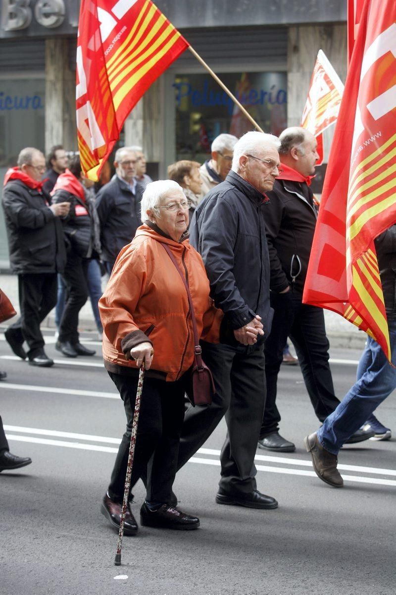 Protesta de jubilados en Zaragoza