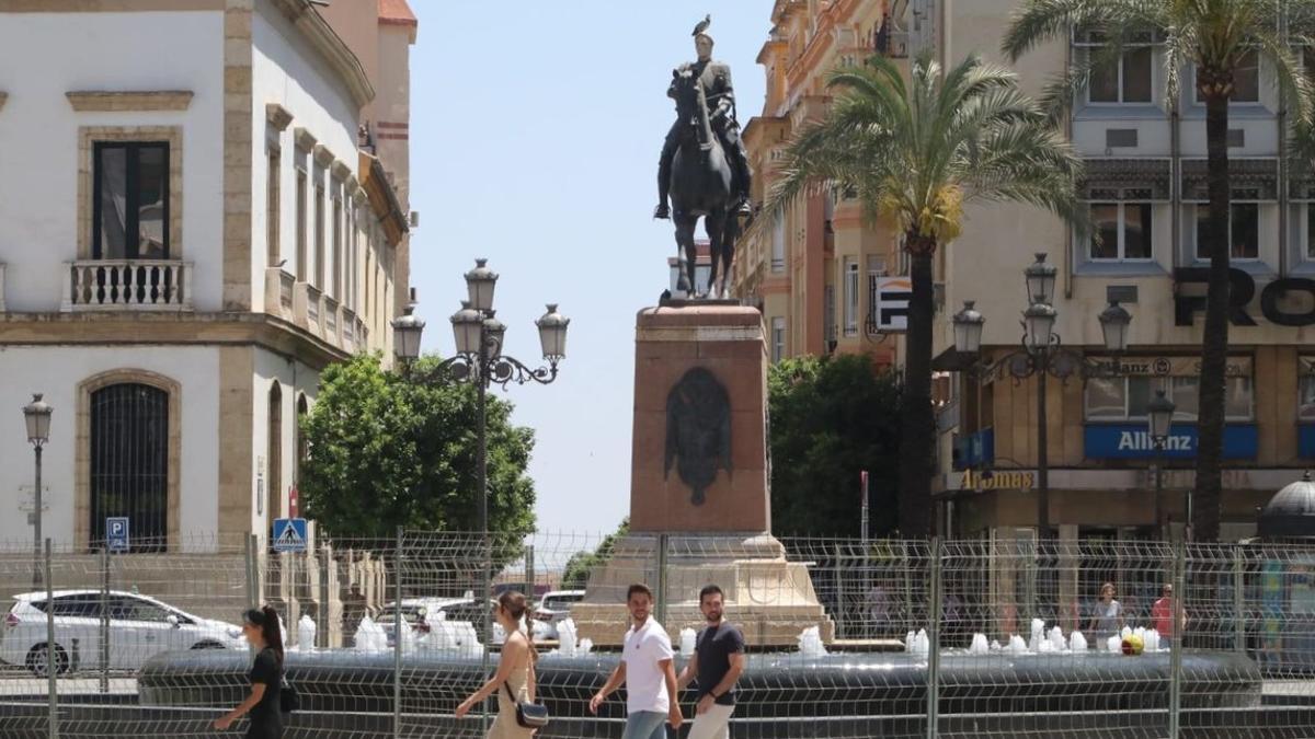 La fuente de las Tendillas, vallada ante la probable fiesta madridista