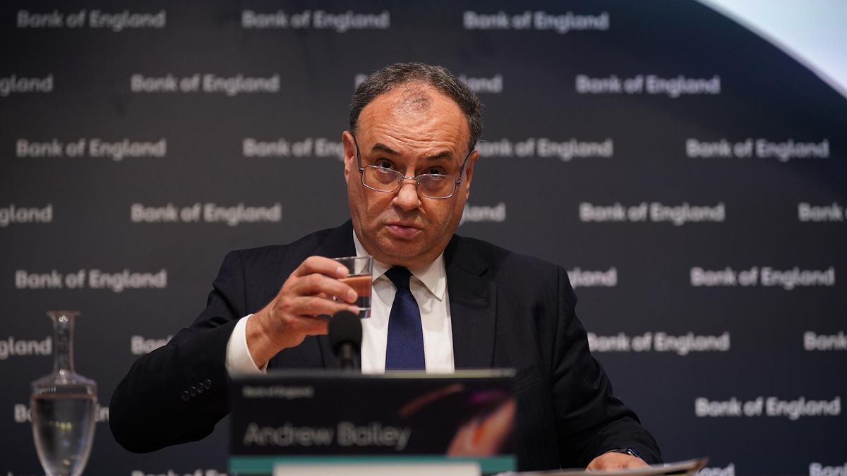 El gobernador del Banco de Inglaterra, Andrew Bailey.
